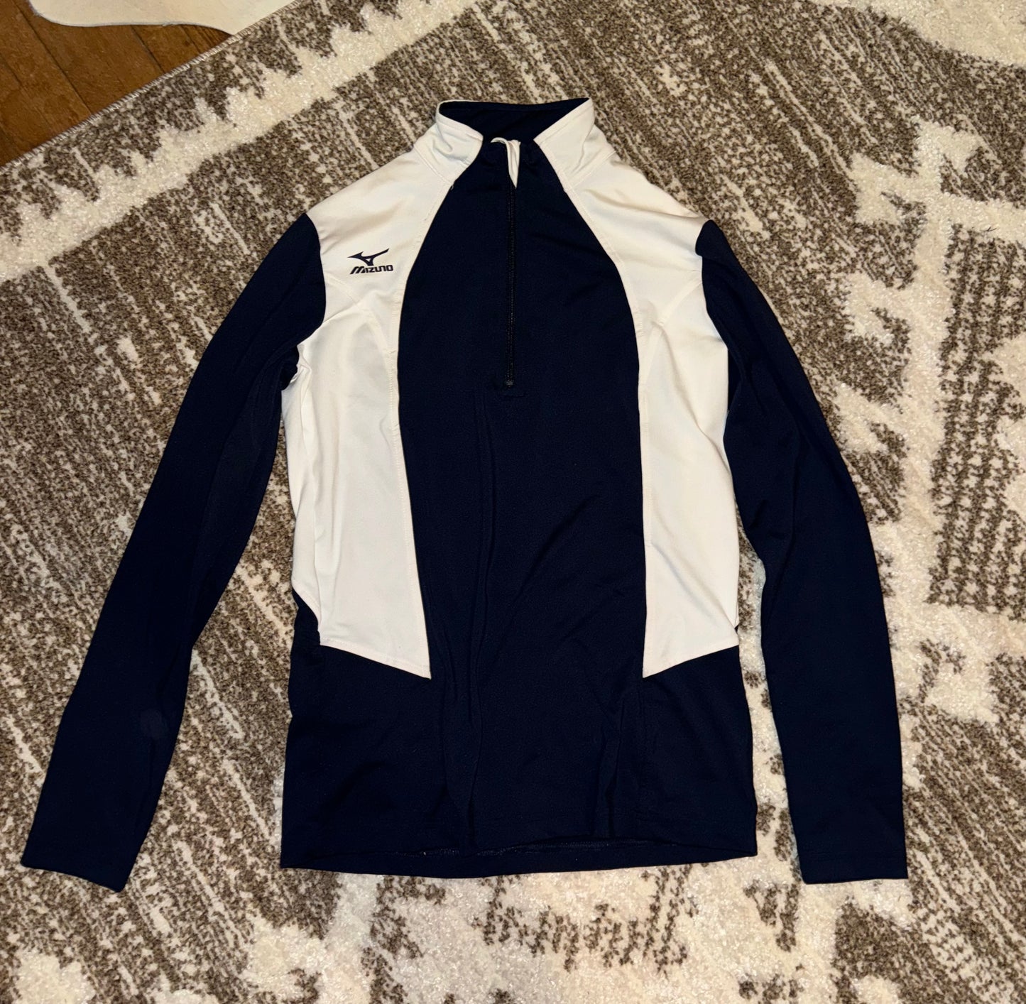 Navy & White 1/4 Zip