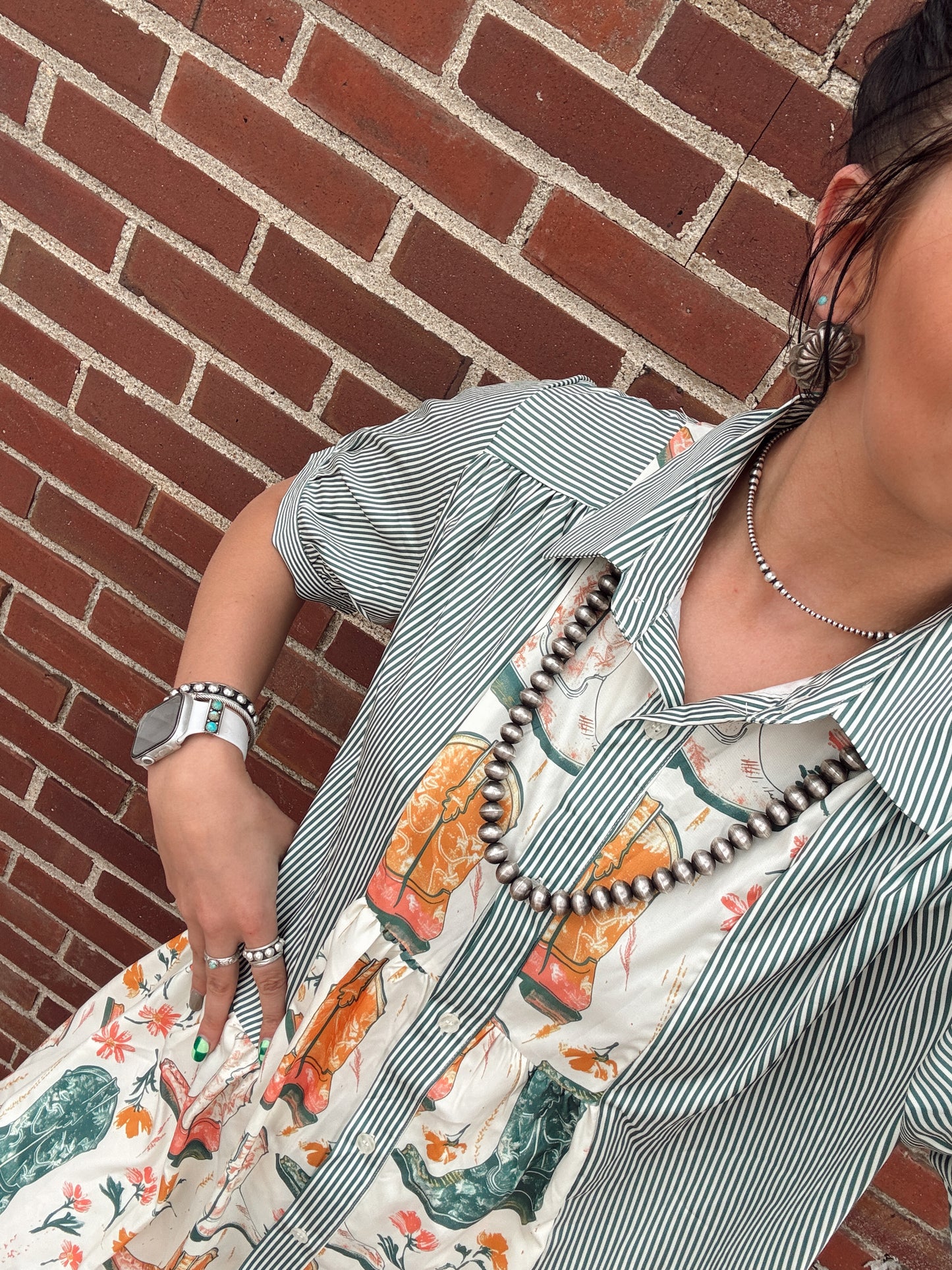 Boots & Stripes Dress