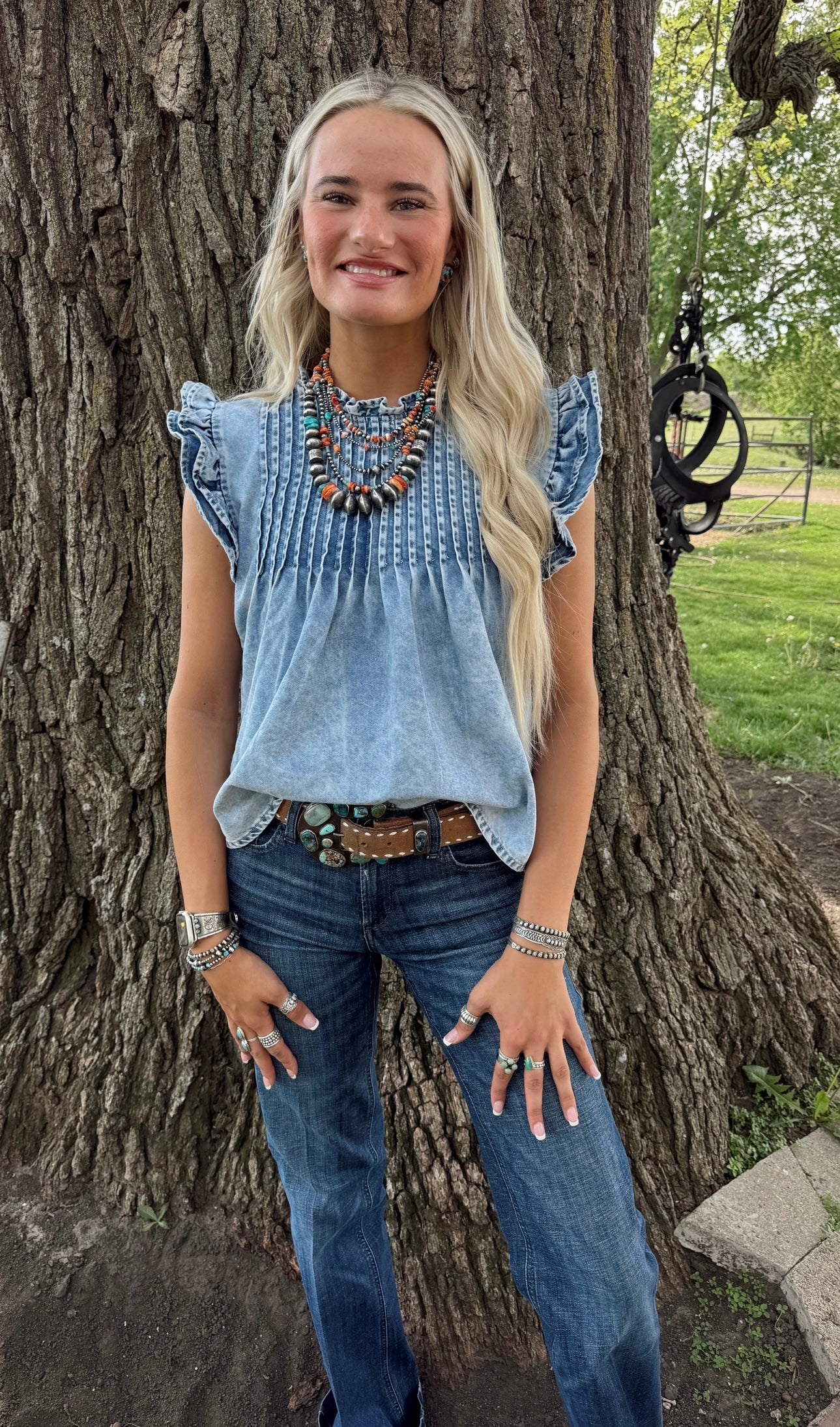 The Denim Blouse