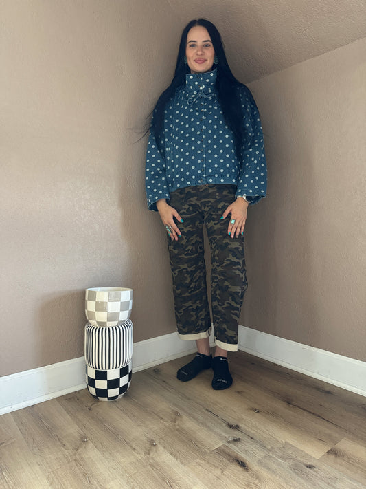 Polka Dot Denim