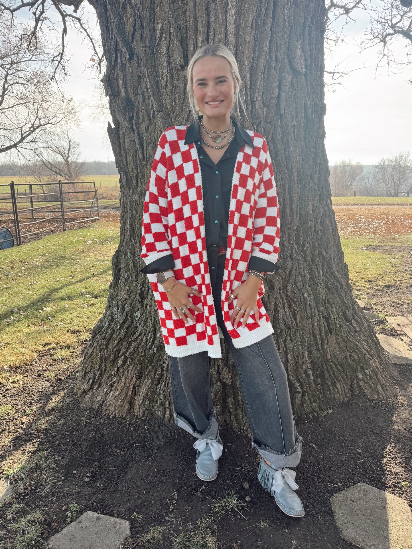 The Candy Cane Cardigan