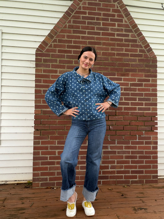 Polka Dot Denim