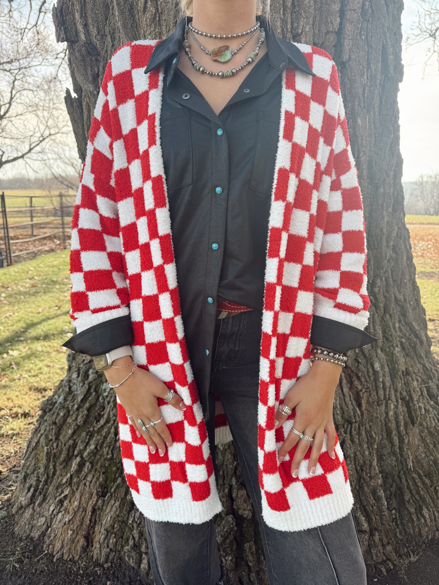 The Candy Cane Cardigan