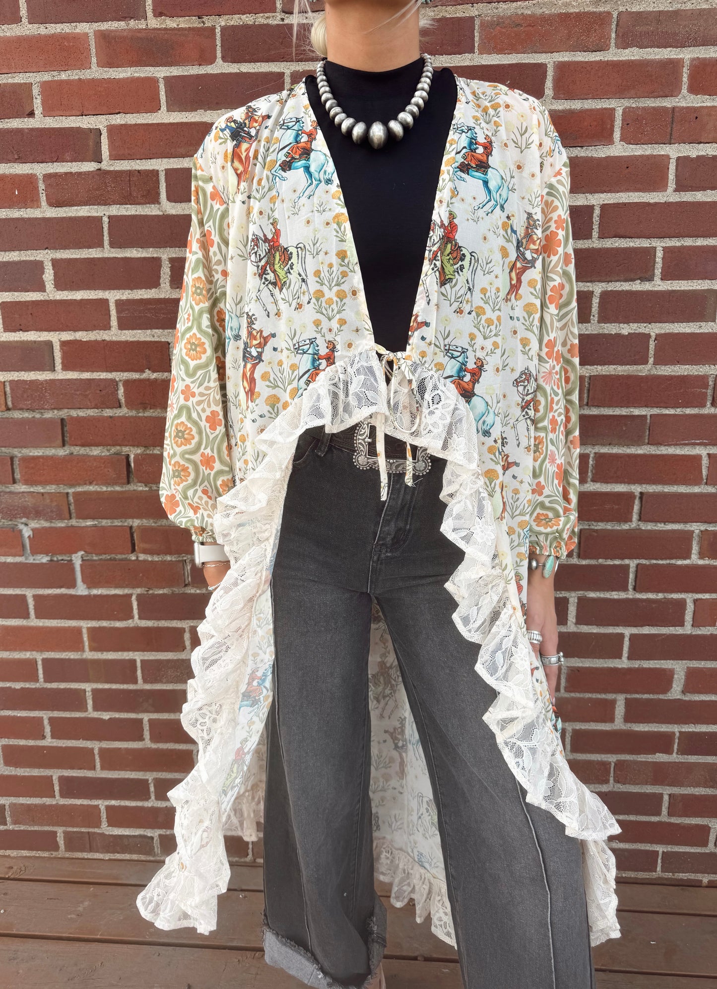 Ivory Cowboy with Lace