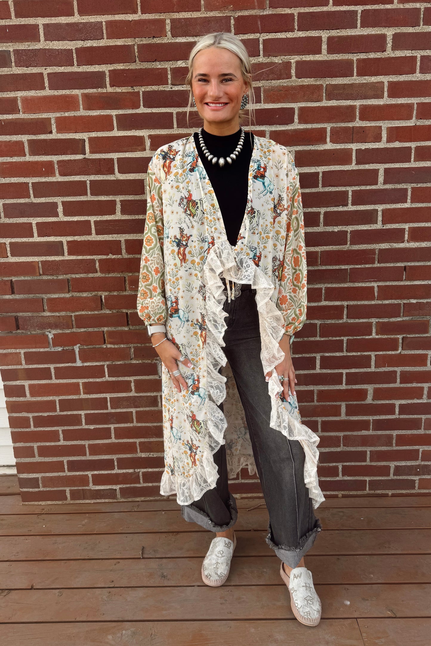 Ivory Cowboy with Lace