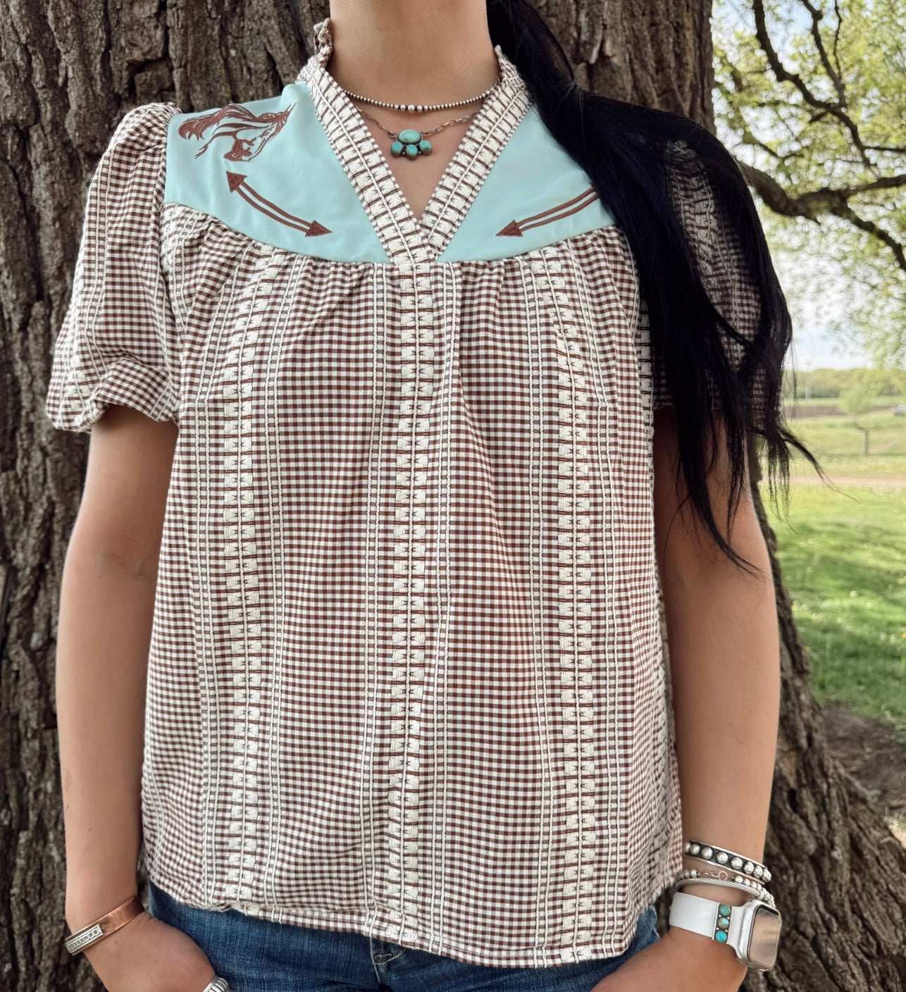 The Stampede (Brown & Teal)