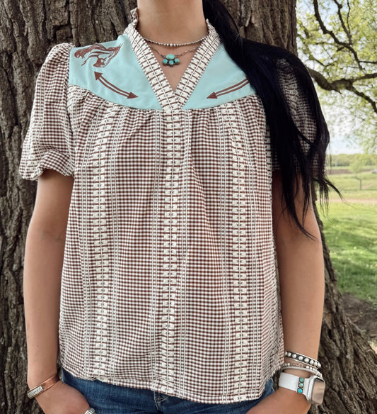 The Stampede (Brown & Teal)