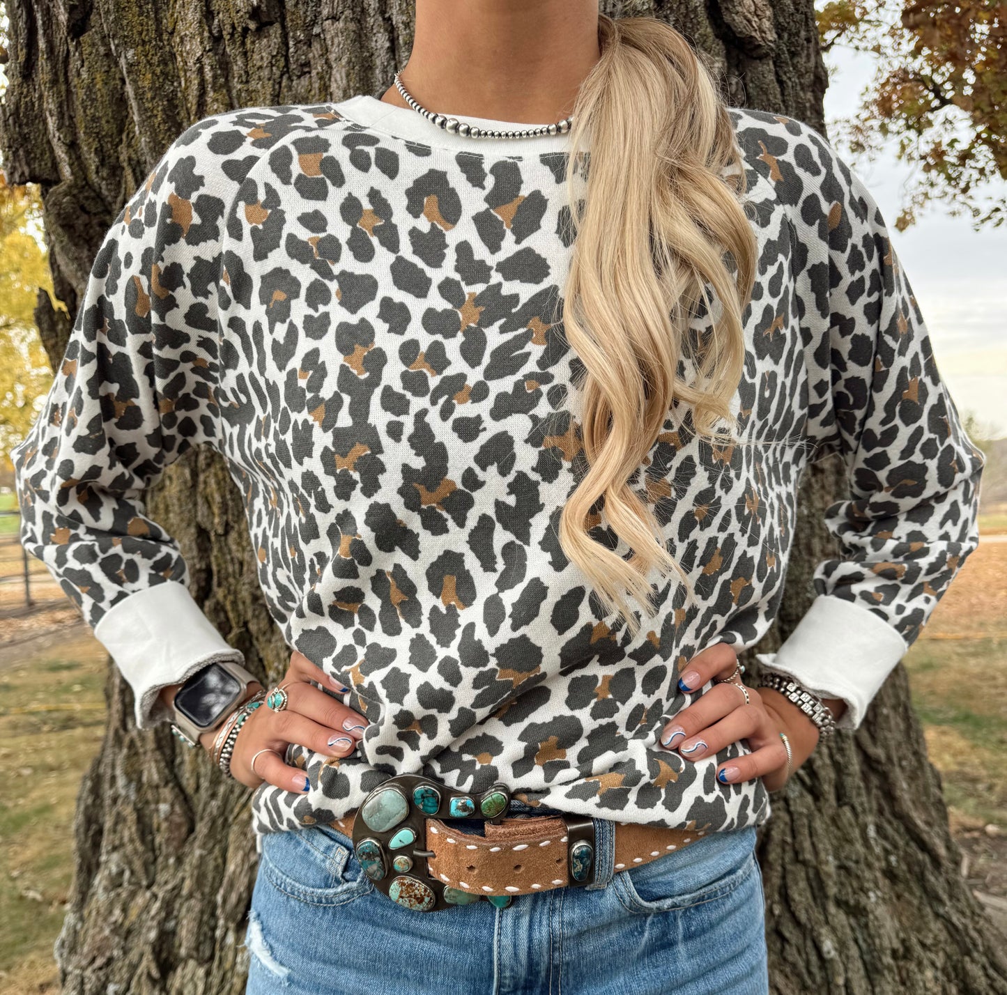 Leopard Crewneck