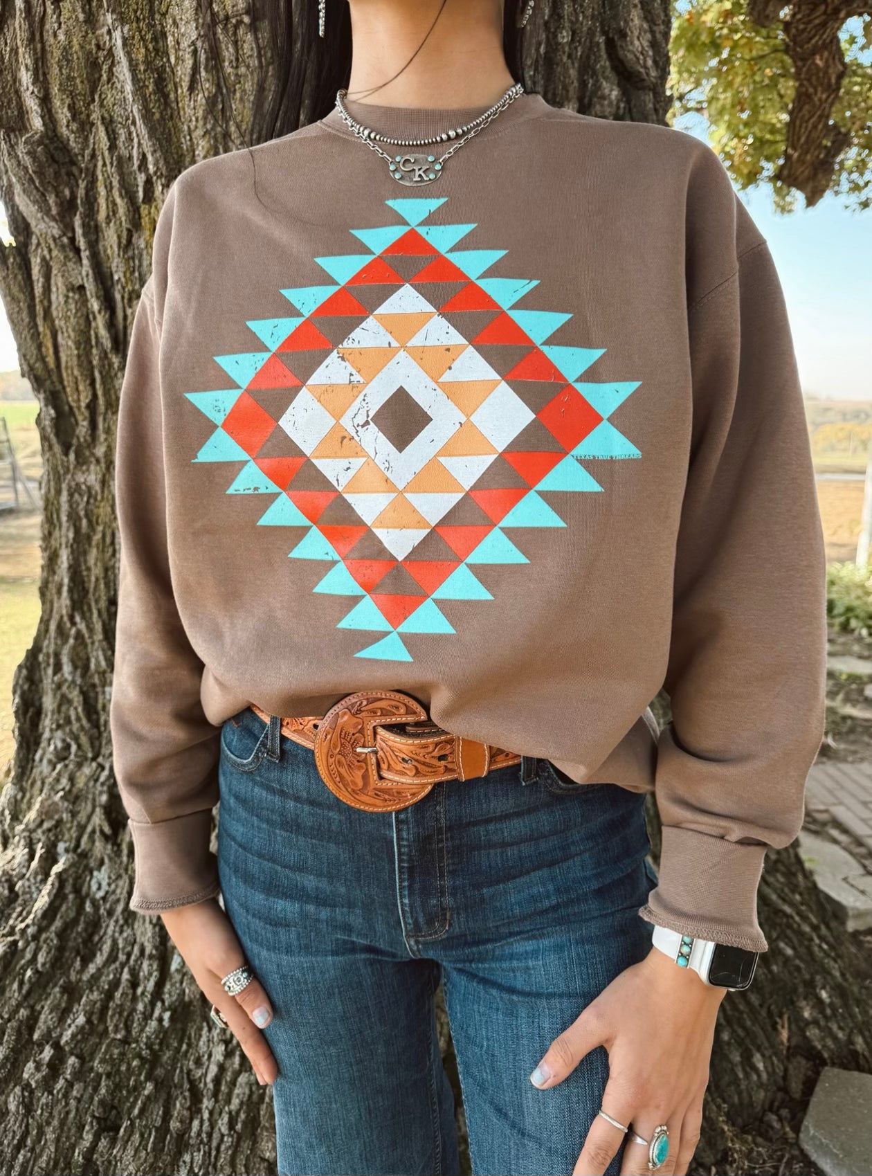 Colorful Aztec Crewneck