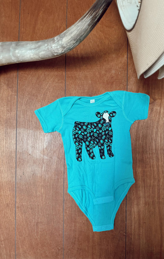 Concho Steer Baby Onesie