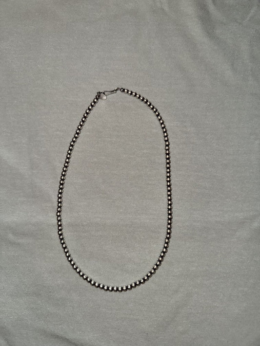 4mm 16in Navajo Pearl Necklace