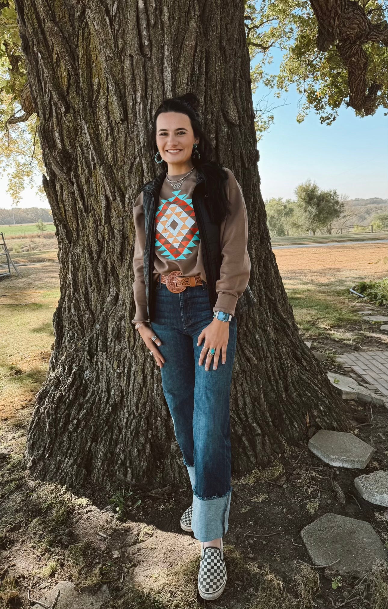 Colorful Aztec Crewneck